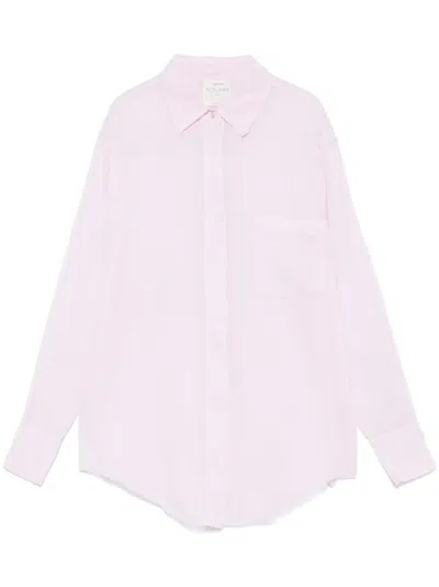 Forte Forte Semi-sheer Shirt In Pink