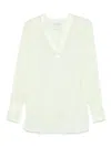 Forte Forte Semi-sheer Tunic In Green