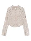 Forte Forte Sequin-embellished Top In Neutral