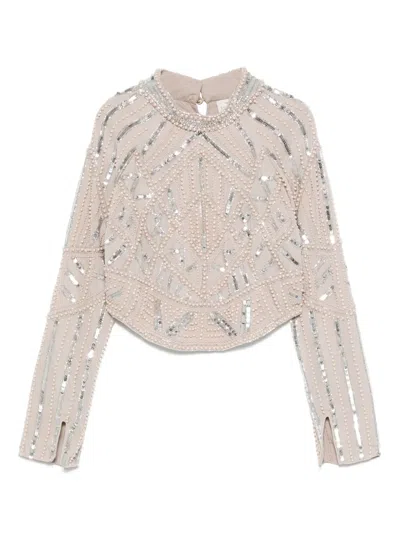 Forte Forte Sequin-embellished Top In Neutral