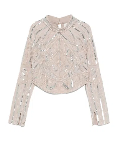 FORTE FORTE SEQUIN-EMBELLISHED TOP