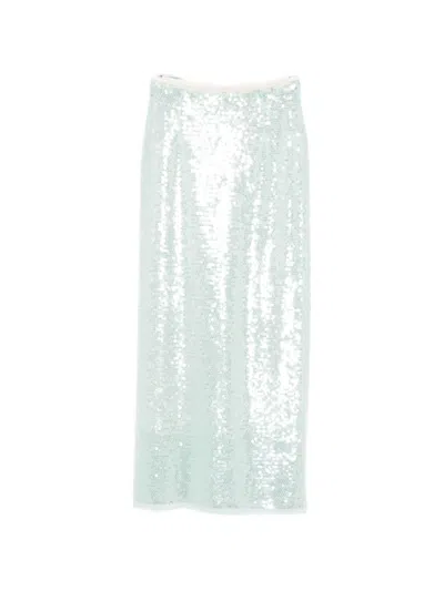 Forte Forte Sequined Long Skirt In Blue