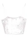 Forte Forte Sequined Top In Silver