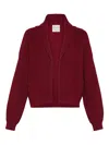 Forte Forte Shawl-lapel Pocket Cardigan In Red