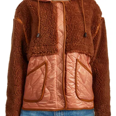 Forte Forte Shearling Jacket In Brown