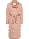 Forte Forte Sheen-effect Quilted Coat In Neutrals