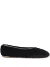 Forte Forte Sheepskin Ballerina Flats In Black