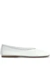 Forte Forte Sheer Ballerina Shoes In White