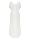 Forte Forte Sheer-overlay Maxi Dress In White