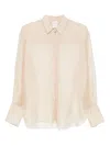 Forte Forte Organza Button-front Shirt In Neutral