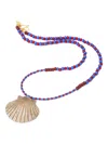 Forte Forte Shell-pendant Beaded Necklace In Multi