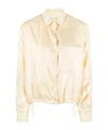 Forte Forte Shining Nylon Shirt In Neutral