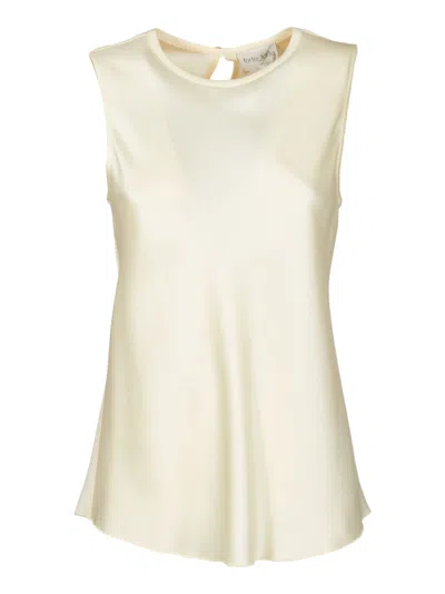 Forte Forte Envers Satin Top In Cream