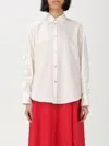 Forte Forte En Fleur Embroidered Poplin Shirt In White