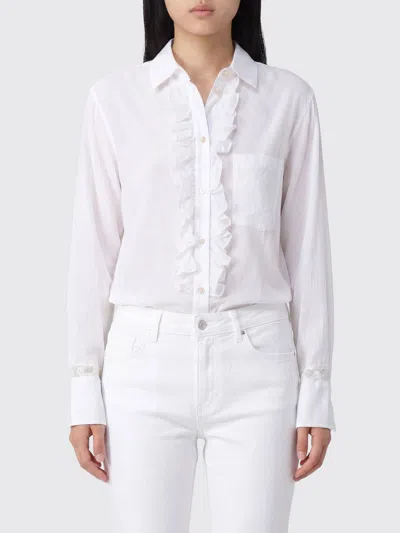 Forte Forte Shirt Woman Color Gnawed Blue In White