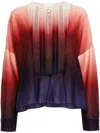 Forte Forte Multicolour Gradient-effect Pleat-detail Blouse Strong Strong