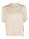 Forte Forte Short-sleeve Blouse In Brown