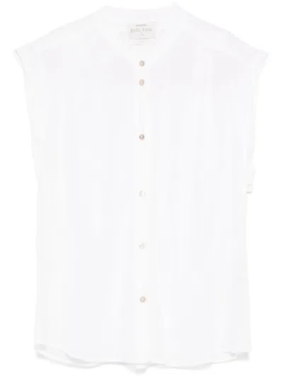 Forte Forte Short-sleeve Blouse In White