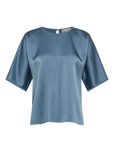 Forte Forte Short-sleeve Top In Blue