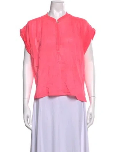 Pre-owned Forte Forte Short Sleeve Top In Pink