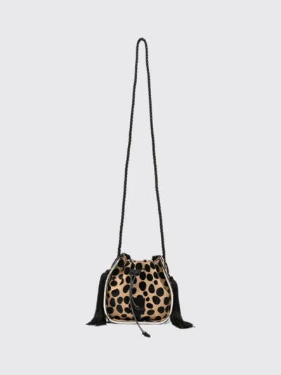 Forte Forte Mini Dots Print Bucket Bag In Animal Print