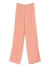 Forte Forte Side-split Trousers In Pink