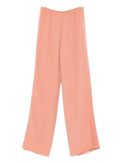 Forte Forte Side-split Trousers In Pink
