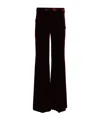 Forte Forte Side Zipper Casual Pants In Burgundy