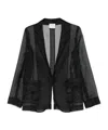 Forte Forte Women Silk Organza Jacket In Black