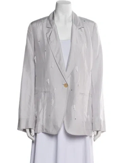 Pre-owned Forte Forte Silk Blazer In Gray