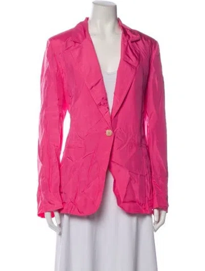 Pre-owned Forte Forte Silk Blazer In Pink