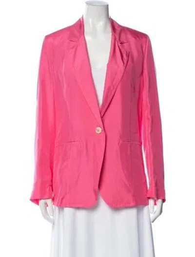 Pre-owned Forte Forte Silk Blazer In Pink