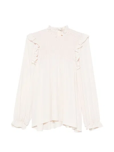 Forte Forte Silk Blend Blouse In Ivory