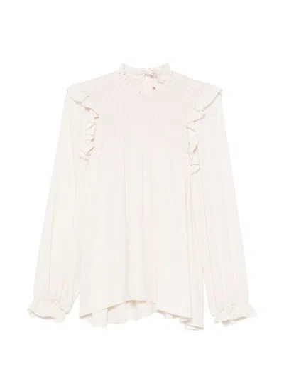 Forte Forte Silk Blend Blouse In White