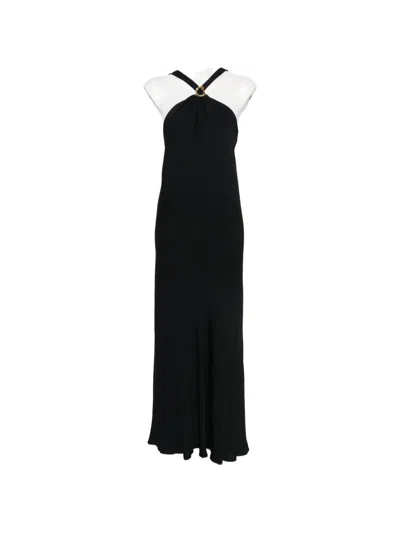 Forte Forte Silk Blend Long Dress In Black