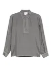 Forte Forte Silk Blouse In Gray