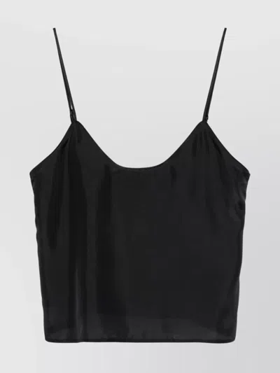 Forte Forte Silk Camisole Adjustable Straps In Black