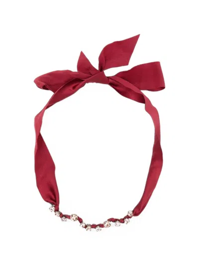 Forte Forte Silk Chocker In Pink