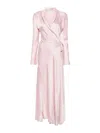 Shop Forte Forte Silk Dress In Pink