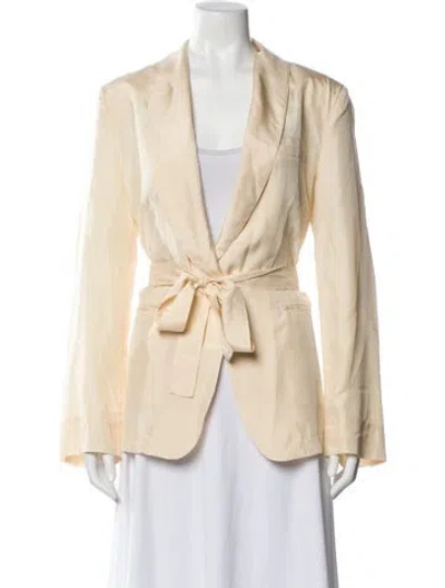 Pre-owned Forte Forte Silk Evening Jacket In Neutral