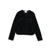 Forte Forte Quilted Patch-pockets Jacket In Black