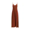 Forte Forte Spaghetti-strap Metallic-detail Dress