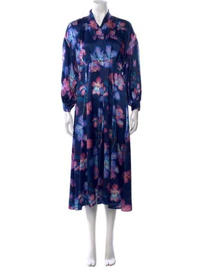 Pre-owned Forte Forte Silk Long Dress In Black