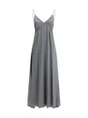 Forte Forte Spaghetti-strap Dress In Gray