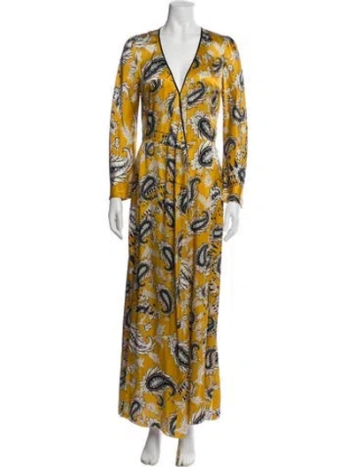 Pre-owned Forte Forte Silk Long Dress In Multi