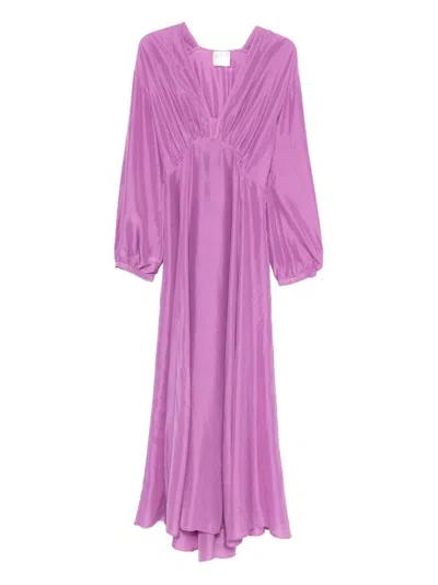 Forte Forte Silk Long Dress In Multi