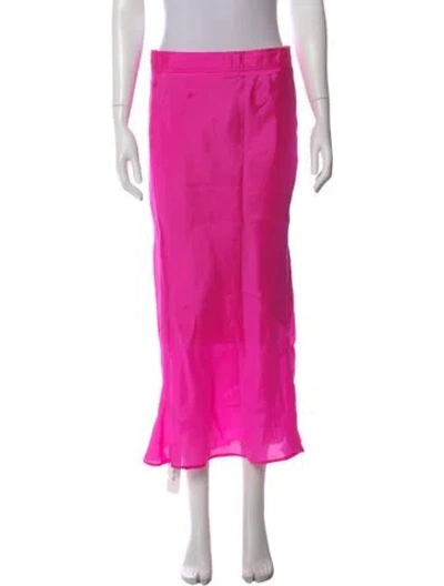 Pre-owned Forte Forte Silk Long Skirt In Pink