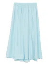 Forte Forte Women Silk Wide-leg Trousers In Blau