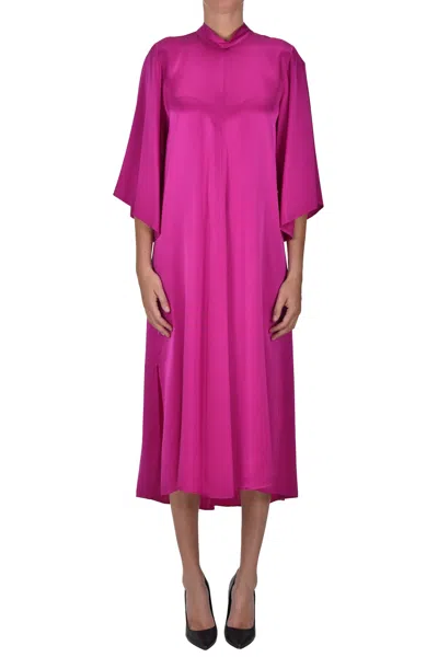 Forte Forte Silk Midi Dress In Pink