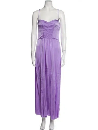 Pre-owned Forte Forte Silk Midi Length Dress In Purple